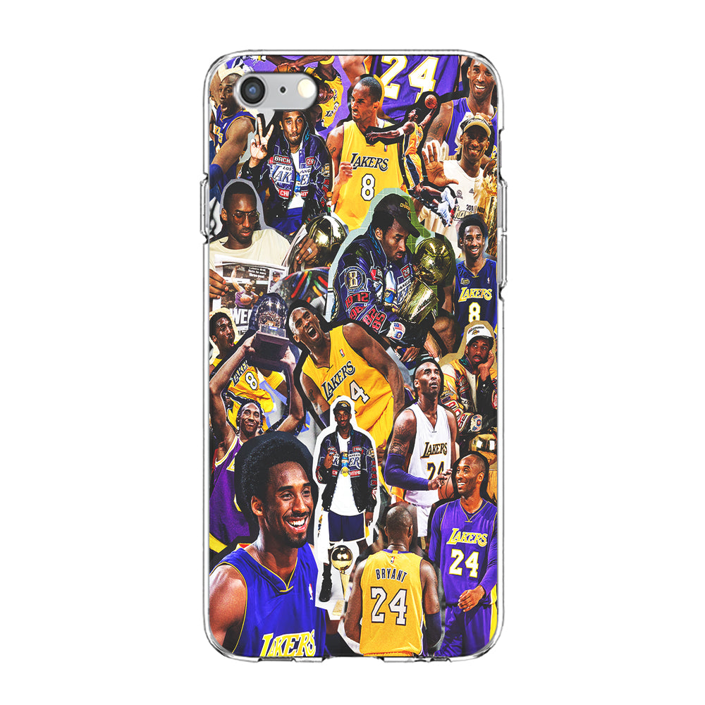 Kobe bryant lakers Collage iPhone 6 Plus | 6s Plus Case-Phone Case-Clear Soft Case-Altracase