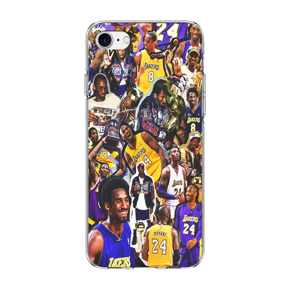 Kobe bryant lakers Collage iPhone 7 Case-Phone Case-Clear Soft Case-Altracase