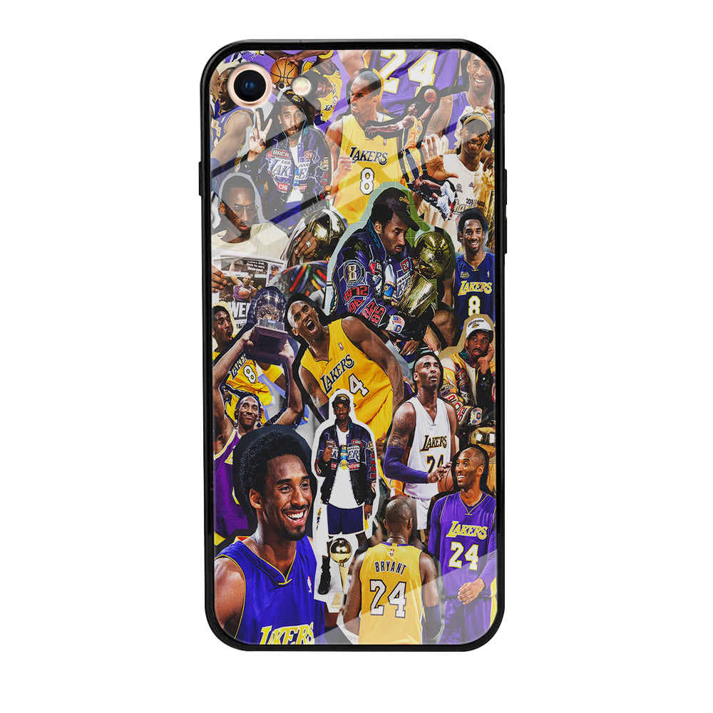 Kobe bryant lakers Collage iPhone 8 Case-Phone Case-Tempered Glass Case-Altracase