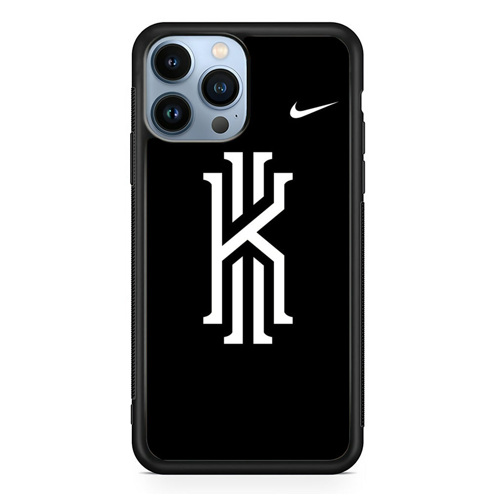 Kyrie Irving Logo 001 iPhone 13 Pro Max Case-Mobile Phone Case-Rubber Black (2D Case)-Altracase