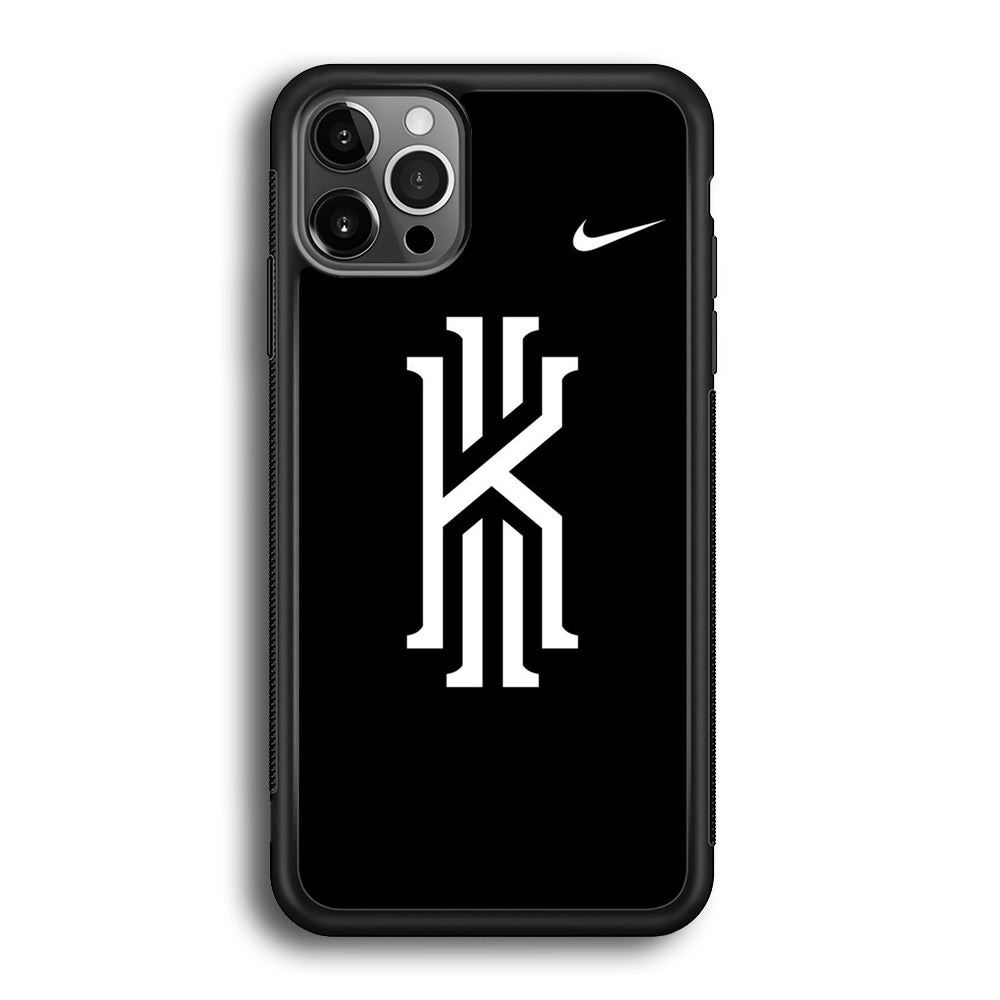 Kyrie Irving Logo 001 iPhone 12 Pro Max Case-Mobile Phone Case-Rubber Black (2D Case)-Altracase
