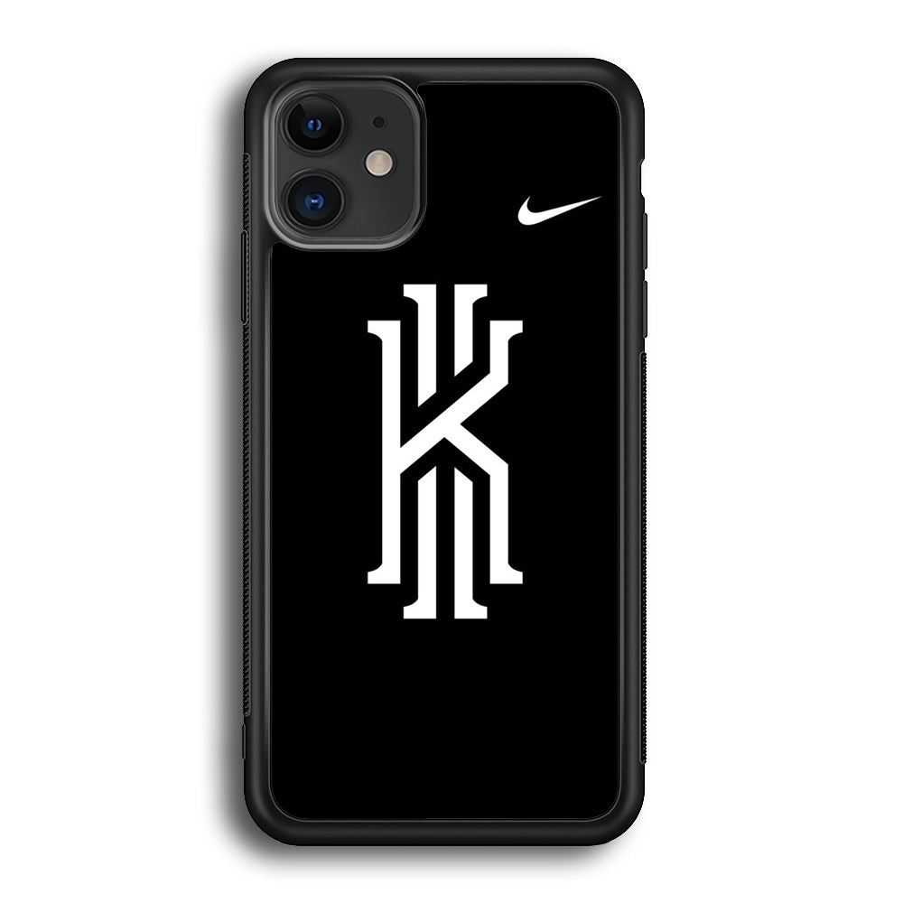 Kyrie Irving Logo 001 iPhone 12 Mini Case-Mobile Phone Case-Rubber Black (2D Case)-Altracase
