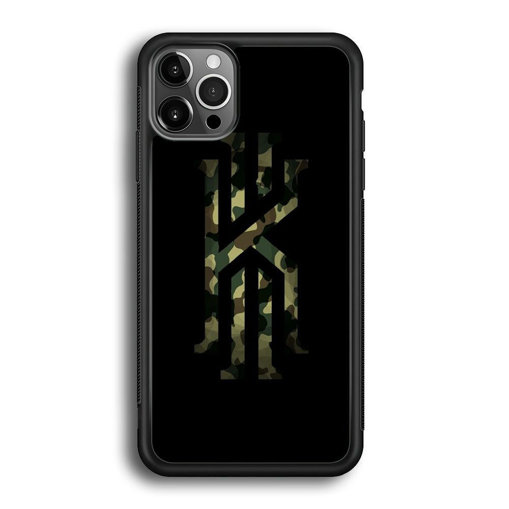Kyrie Irving Logo 002 iPhone 12 Pro Max Case-Mobile Phone Case-Rubber Black (2D Case)-Altracase