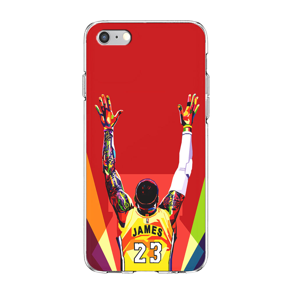 Lebron James Colorful Pop Art iPhone 6 | 6s Case-Phone Case-Clear Soft Case-Altracase