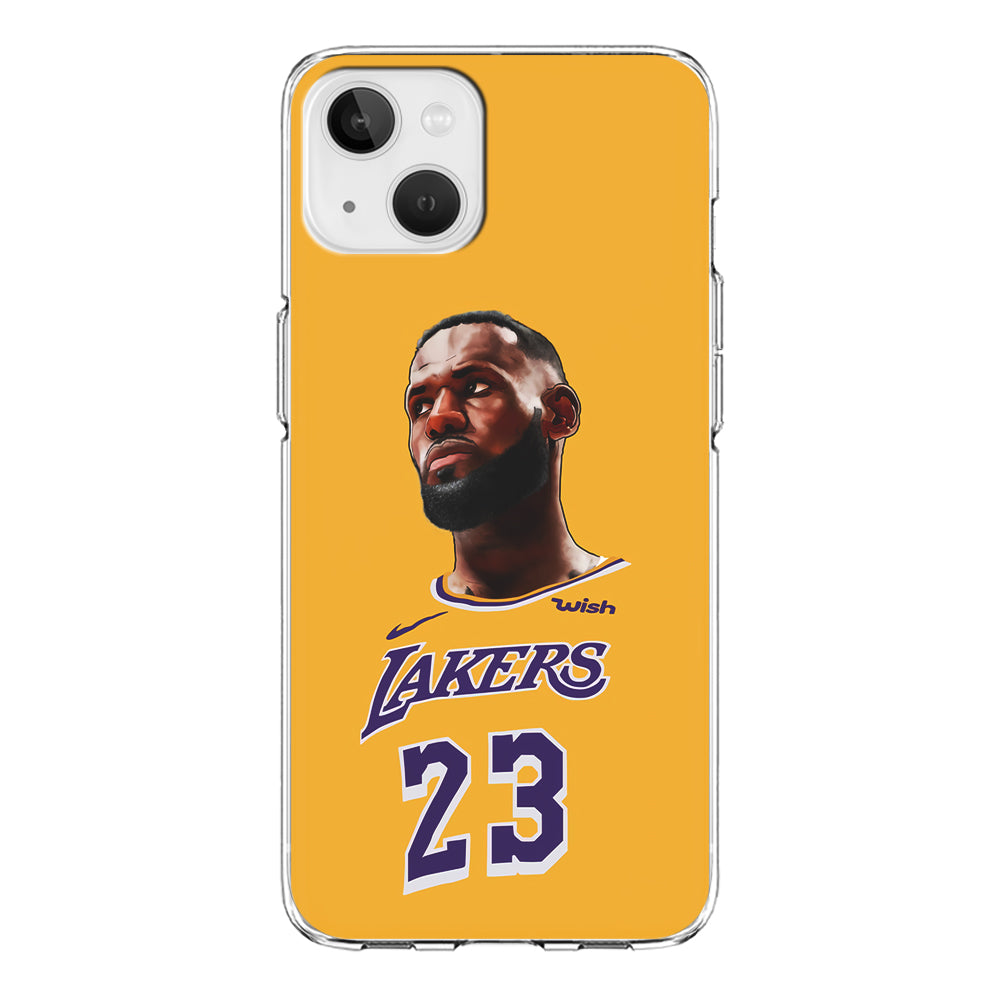 Lebron James Lakers iPhone 13 Mini Case-Phone Case-Clear Soft Case-Altracase
