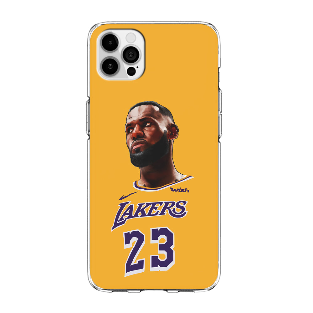 Lebron James Lakers iPhone 13 Pro Max Case-Phone Case-Clear Soft Case-Altracase
