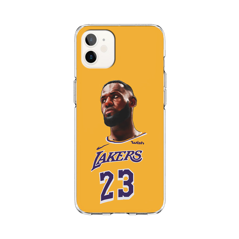Lebron James Lakers iPhone 12 Case-Phone Case-Clear Soft Case-Altracase