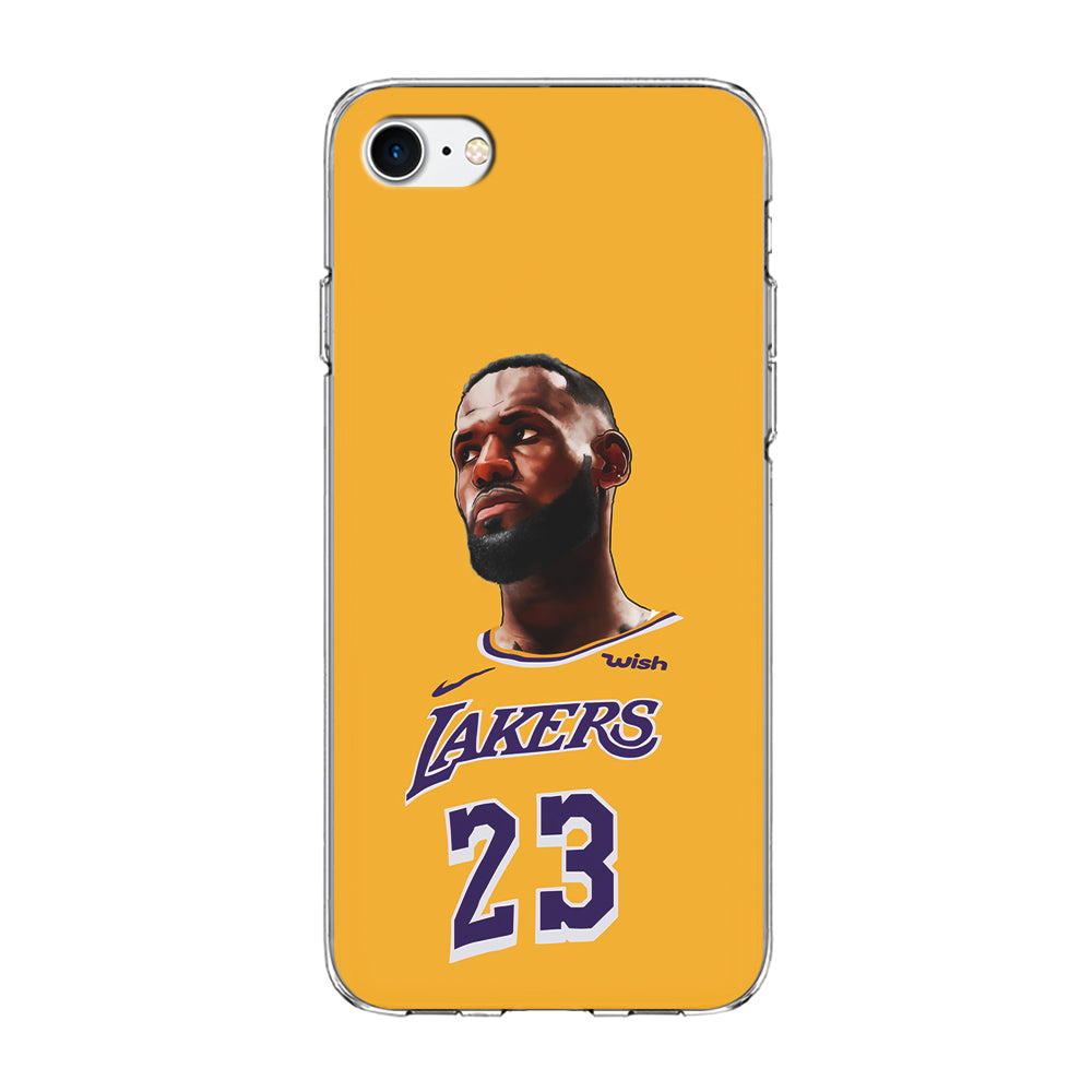 Lebron James Lakers iPhone 7 Case-Phone Case-Clear Soft Case-Altracase