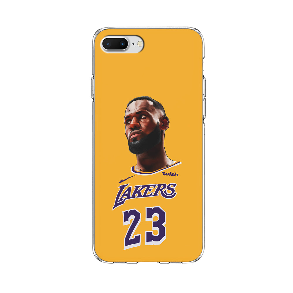 Lebron James Lakers iPhone 8 Plus Case-Phone Case-Clear Soft Case-Altracase