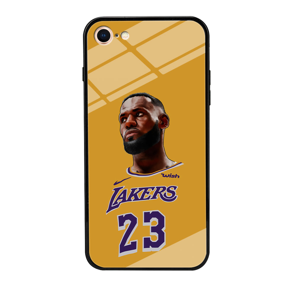 Lebron James Lakers iPhone 7 Case-Phone Case-Tempered Glass Case-Altracase