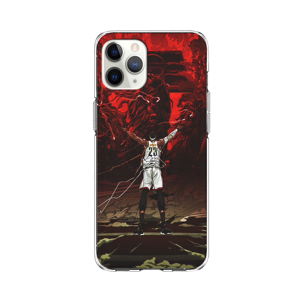 Lebron James Lion Art iPhone 11 Pro Case-Phone Case-Clear Soft Case-Altracase