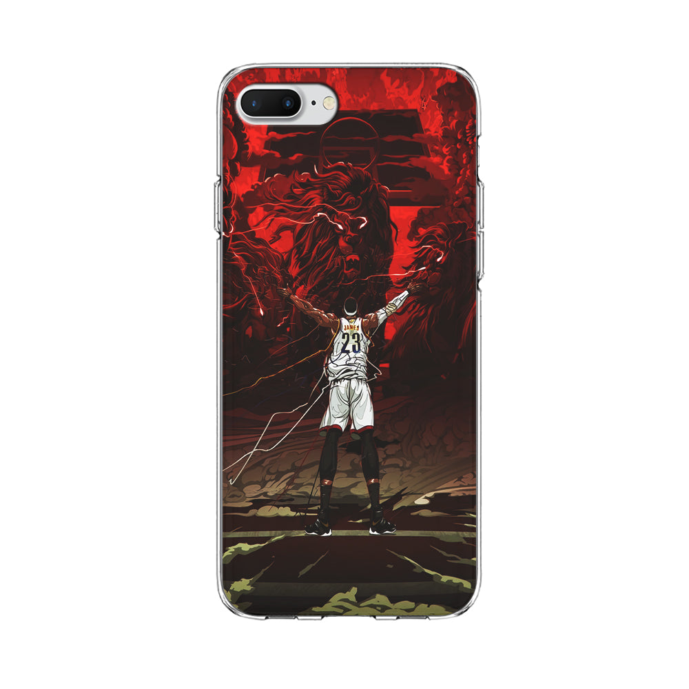 Lebron James Lion Art iPhone 8 Plus Case-Phone Case-Clear Soft Case-Altracase