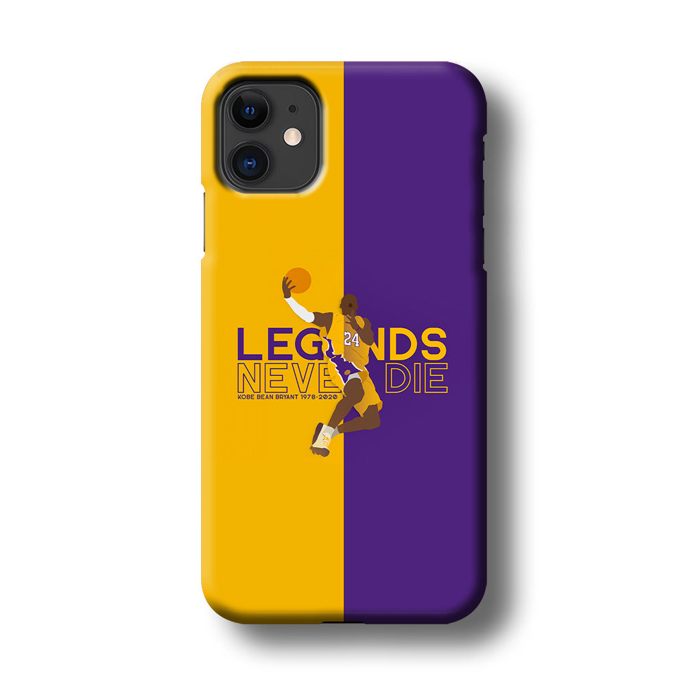 Legend Kobe Bryant 24 Lakers iPhone 11 Case-Phone Case-3D Case-Altracase