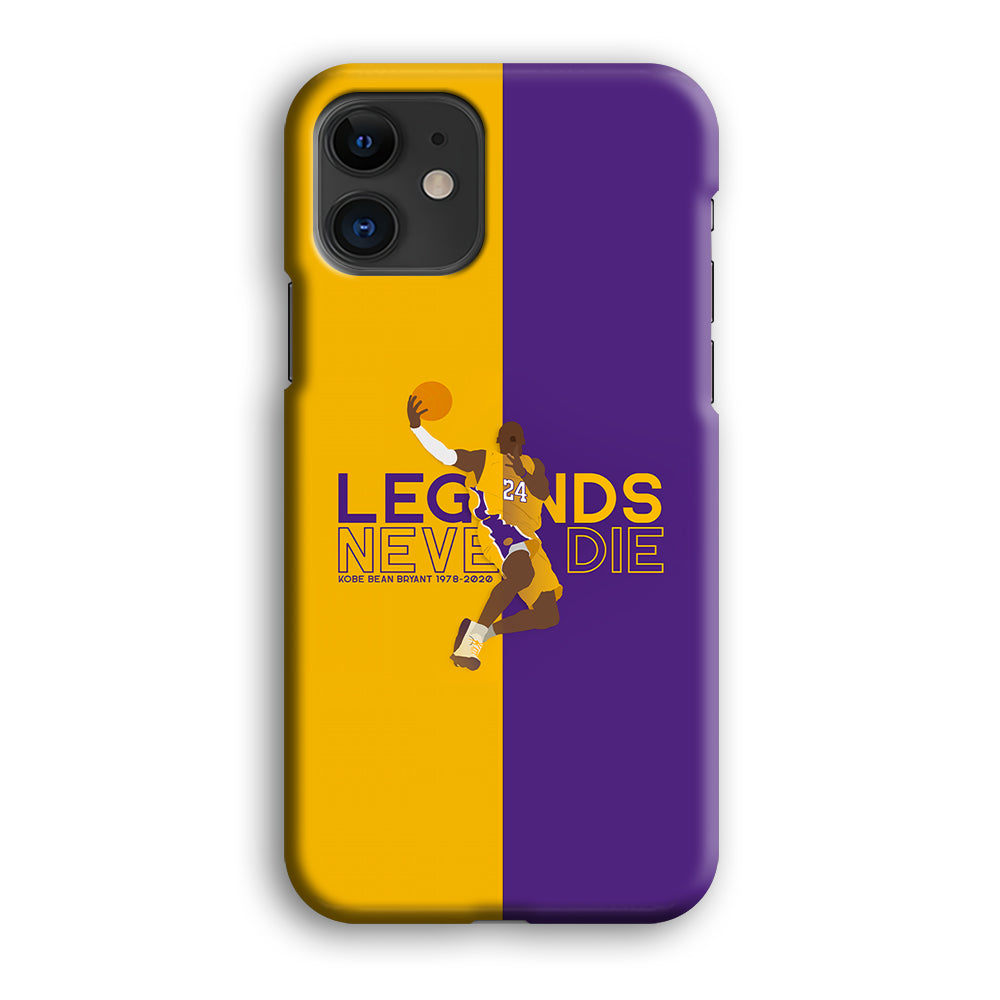Legend Kobe Bryant 24 Lakers iPhone 12 Mini Case-Phone Case-3D Case-Altracase