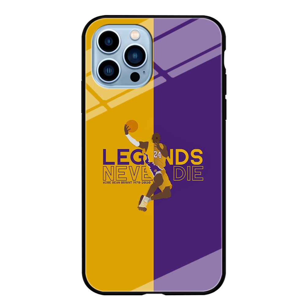 Legend Kobe Bryant 24 Lakers iPhone 13 Pro Max Case-Phone Case-Tempered Glass Case-Altracase