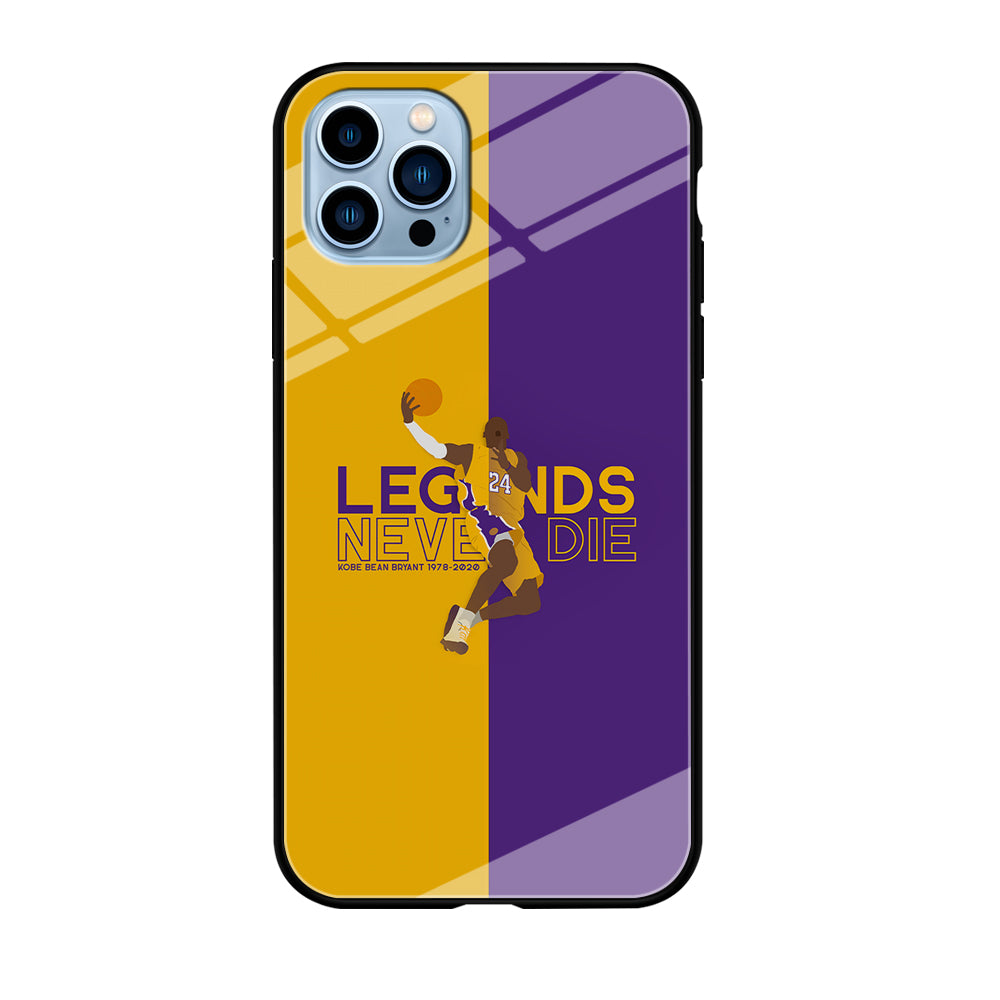 Legend Kobe Bryant 24 Lakers iPhone 12 Pro Max Case-Phone Case-Tempered Glass Case-Altracase