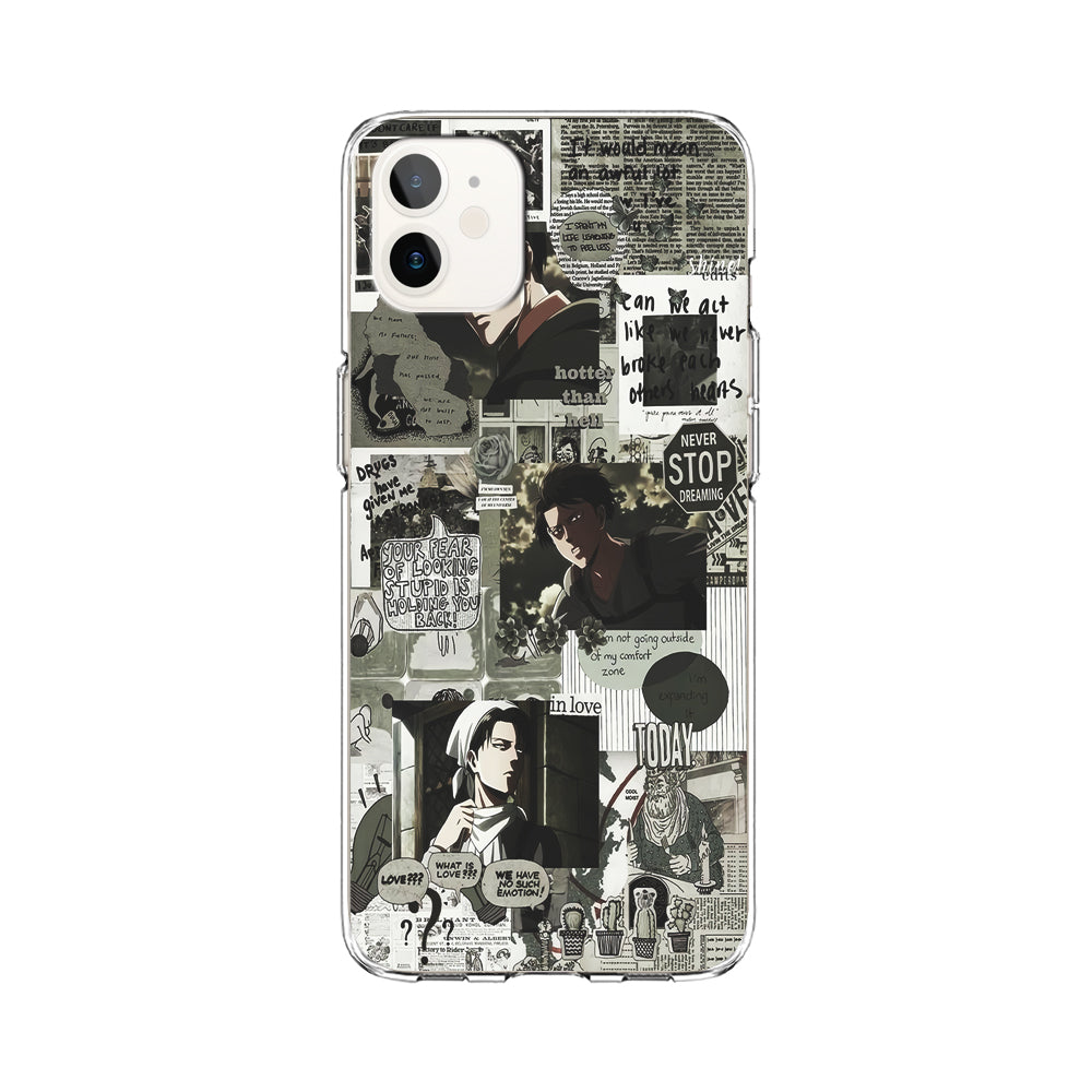 Levi Ackerman Aesthetic iPhone 11 Case-Phone Case-Clear Soft Case-Altracase