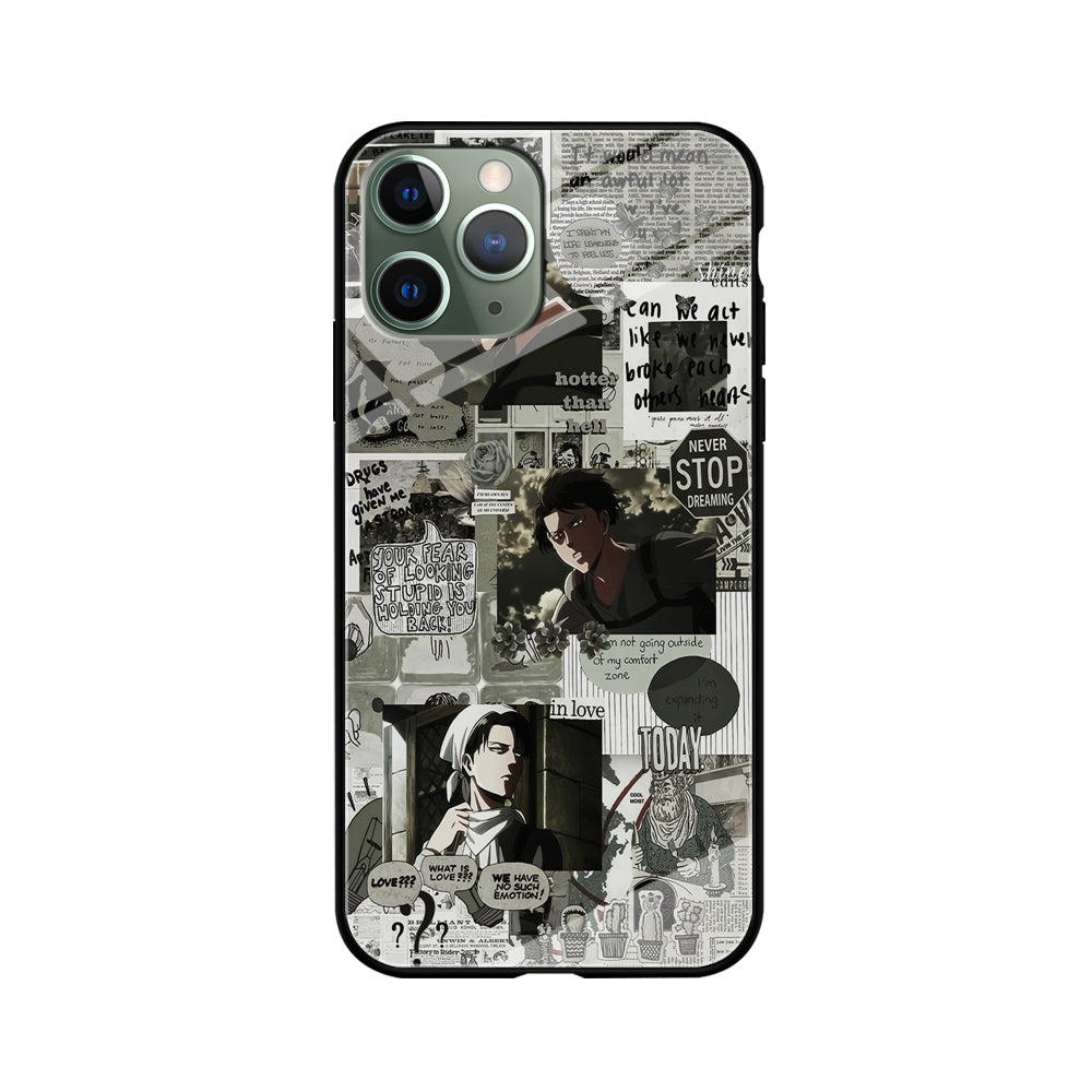 Levi Ackerman Aesthetic iPhone 11 Pro Case-Phone Case-Tempered Glass Case-Altracase