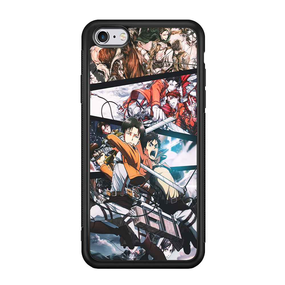 Levi Eren Collage iPhone 6 Plus | 6s Plus Case-Phone Case-Rubber Black (2D Case)-Altracase