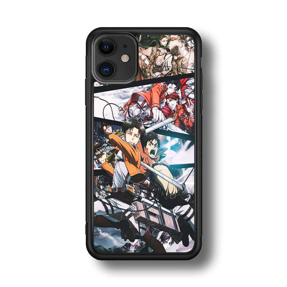 Levi Eren Collage iPhone 11 Case-Phone Case-Rubber Black (2D Case)-Altracase