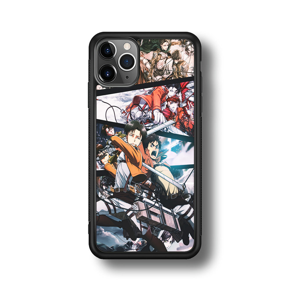 Levi Eren Collage iPhone 11 Pro Max Case-Phone Case-Rubber Black (2D Case)-Altracase