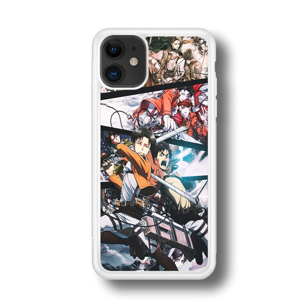 Levi Eren Collage iPhone 11 Case-Phone Case-Rubber White (2D Case)-Altracase