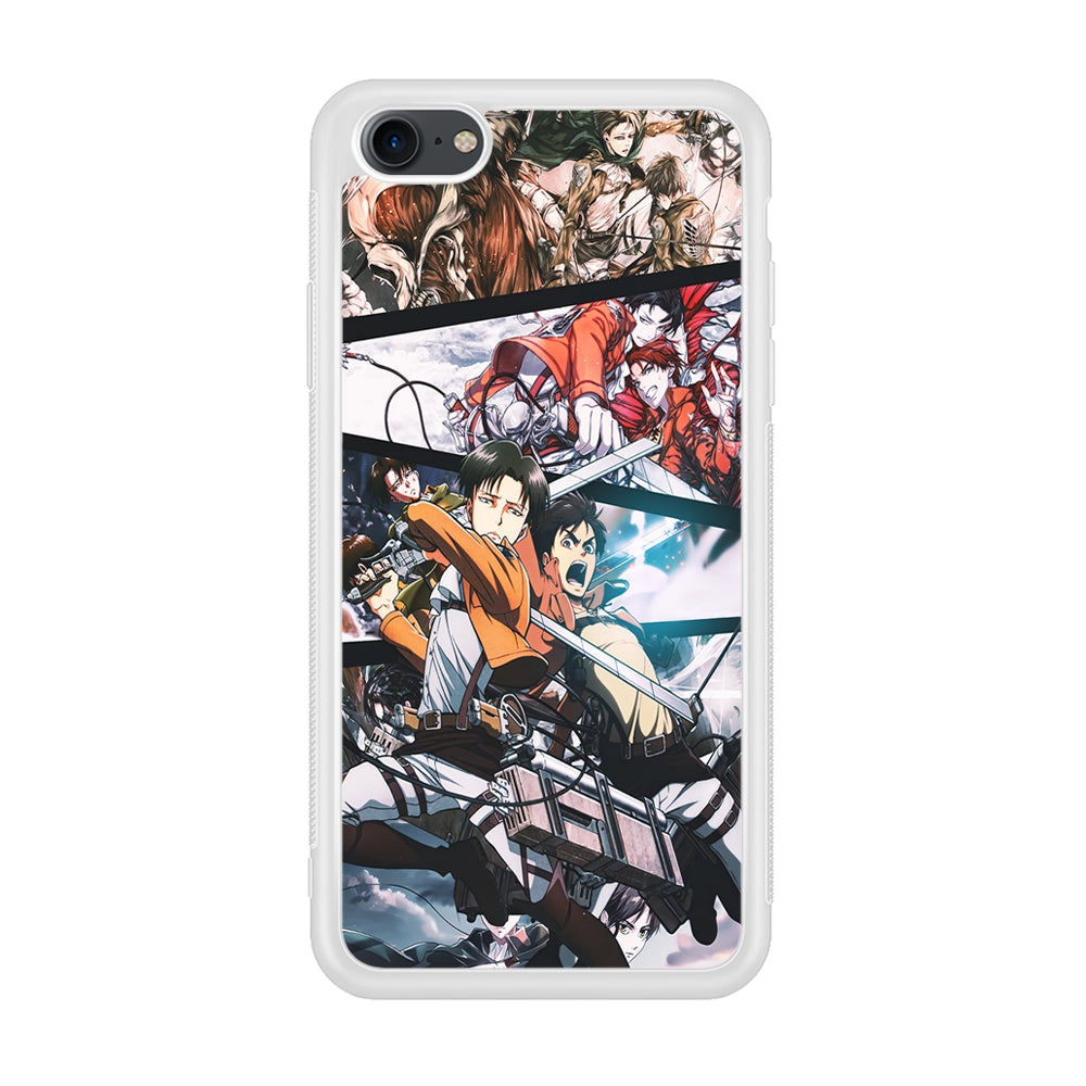 Levi Eren Collage iPhone 8 Case-Phone Case-Rubber White (2D Case)-Altracase