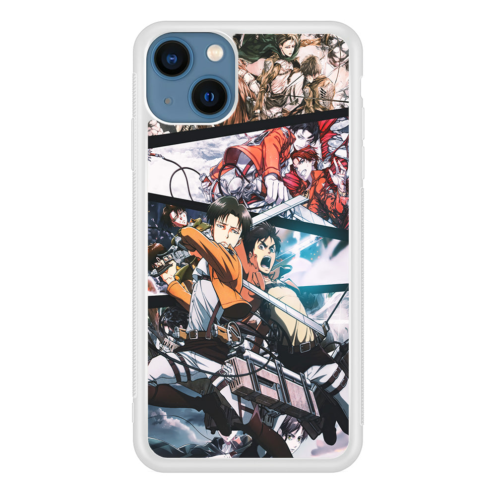 Levi Eren Collage iPhone 13 Case-Phone Case-Rubber White (2D Case)-Altracase