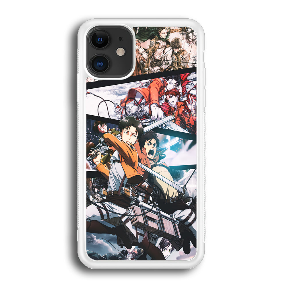Levi Eren Collage iPhone 12 Case-Phone Case-Rubber White (2D Case)-Altracase