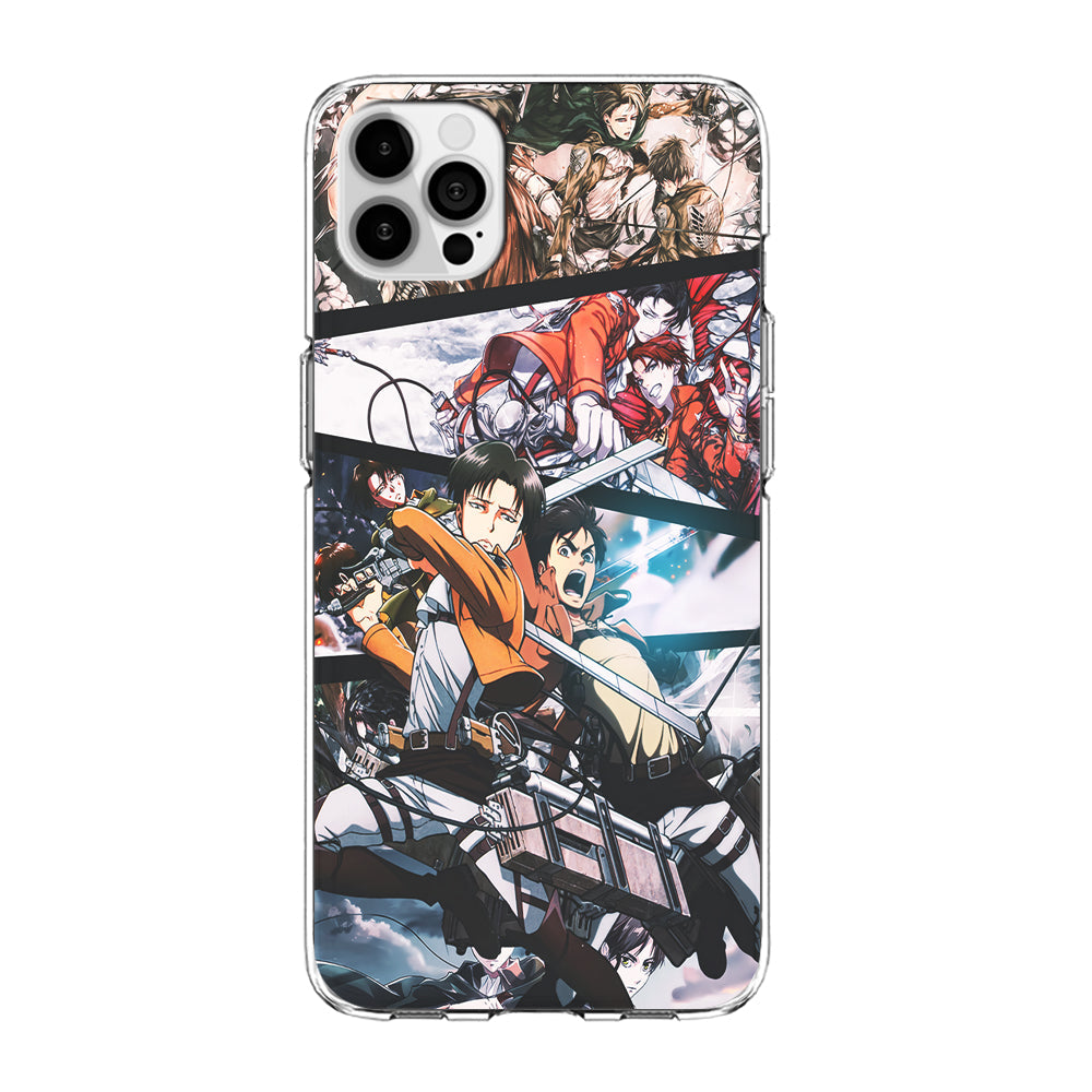 Levi Eren Collage iPhone 13 Pro Max Case-Phone Case-Clear Soft Case-Altracase