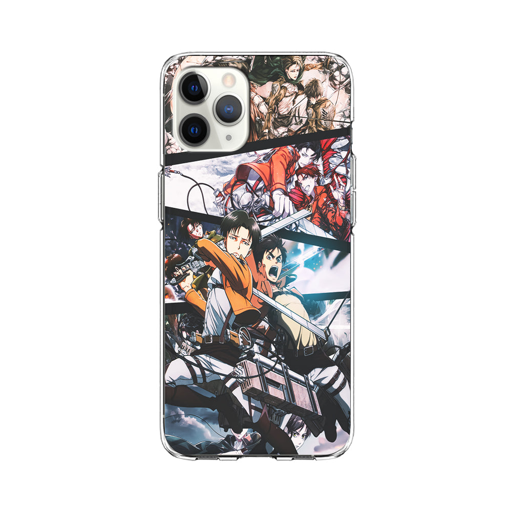 Levi Eren Collage iPhone 11 Pro Max Case-Phone Case-Clear Soft Case-Altracase