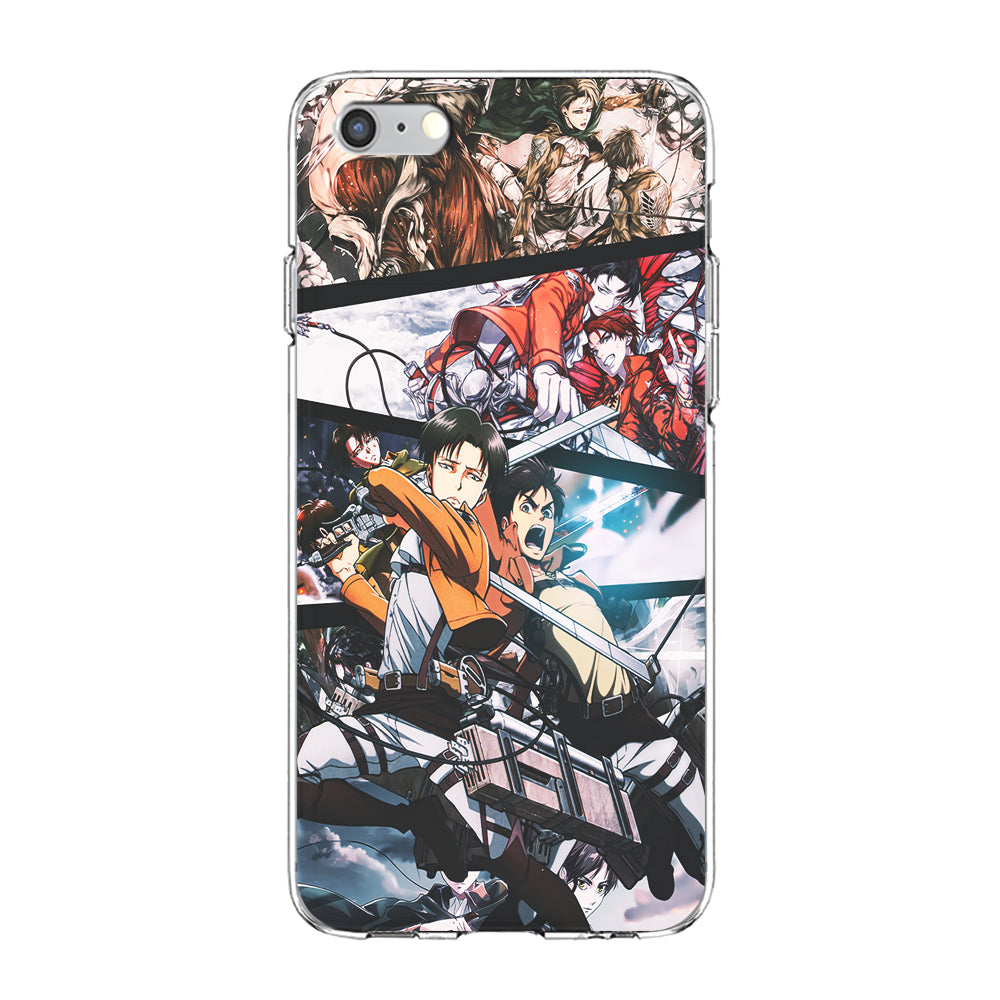 Levi Eren Collage iPhone 6 Plus | 6s Plus Case-Phone Case-Clear Soft Case-Altracase