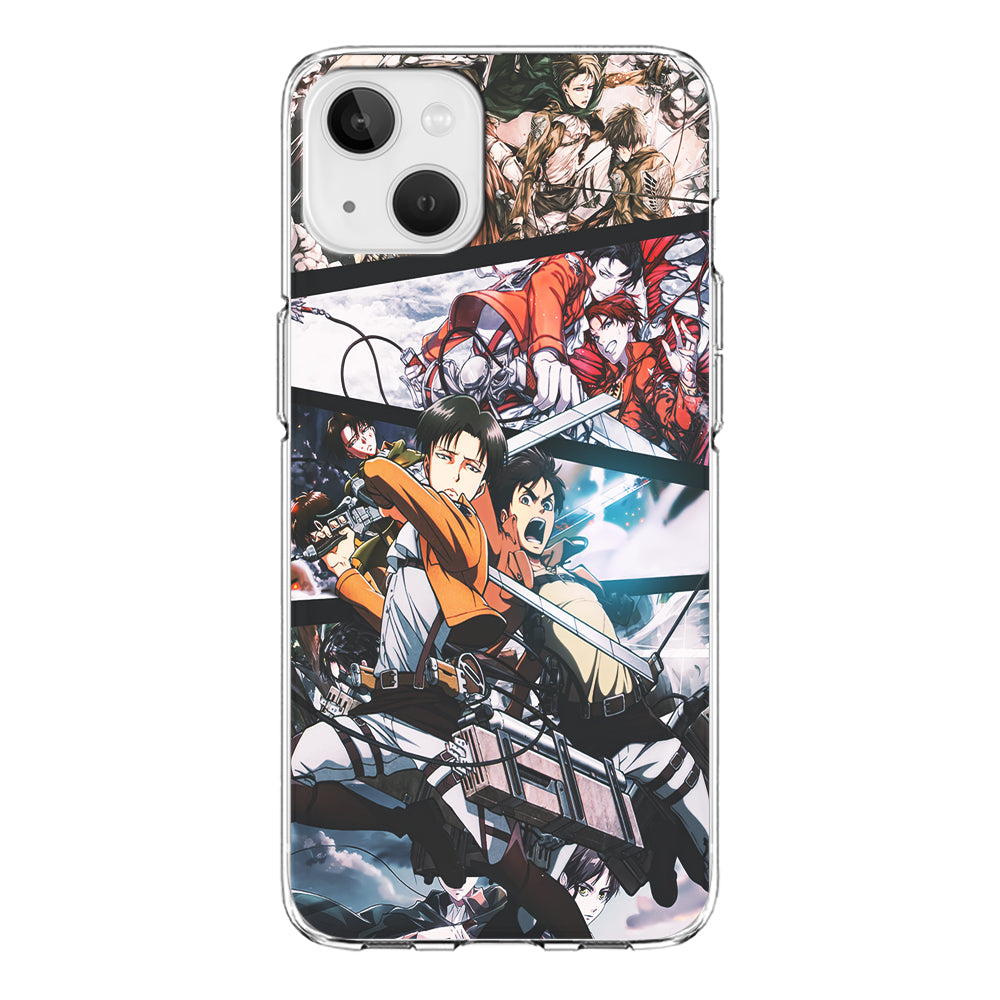 Levi Eren Collage iPhone 13 Mini Case-Phone Case-Clear Soft Case-Altracase