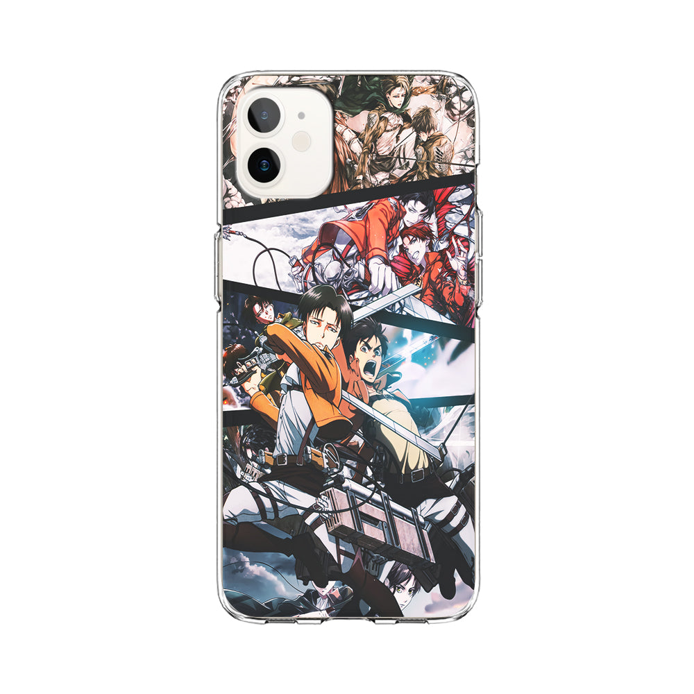 Levi Eren Collage iPhone 12 Case-Phone Case-Clear Soft Case-Altracase
