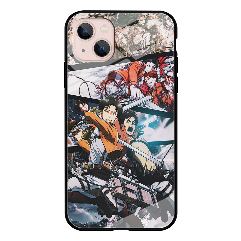 Levi Eren Collage iPhone 13 Mini Case-Phone Case-Tempered Glass Case-Altracase