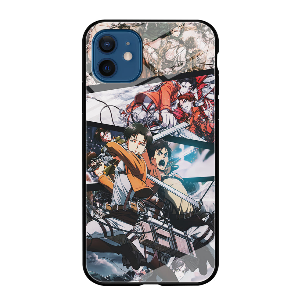 Levi Eren Collage iPhone 12 Case-Phone Case-Tempered Glass Case-Altracase