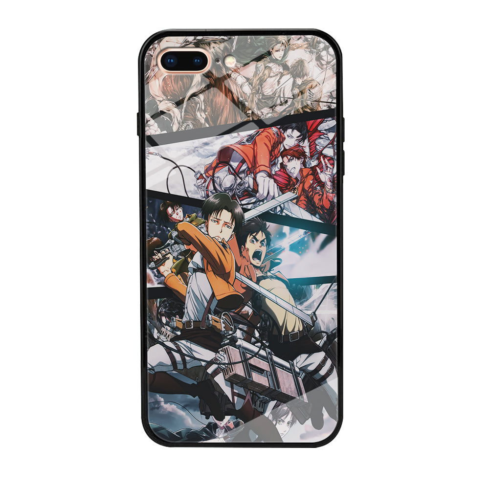 Levi Eren Collage iPhone 8 Plus Case-Phone Case-Tempered Glass Case-Altracase