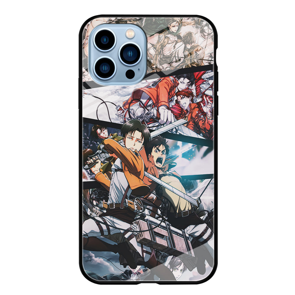 Levi Eren Collage iPhone 15 Pro Case-Phone Case-Tempered Glass Case-Altracase