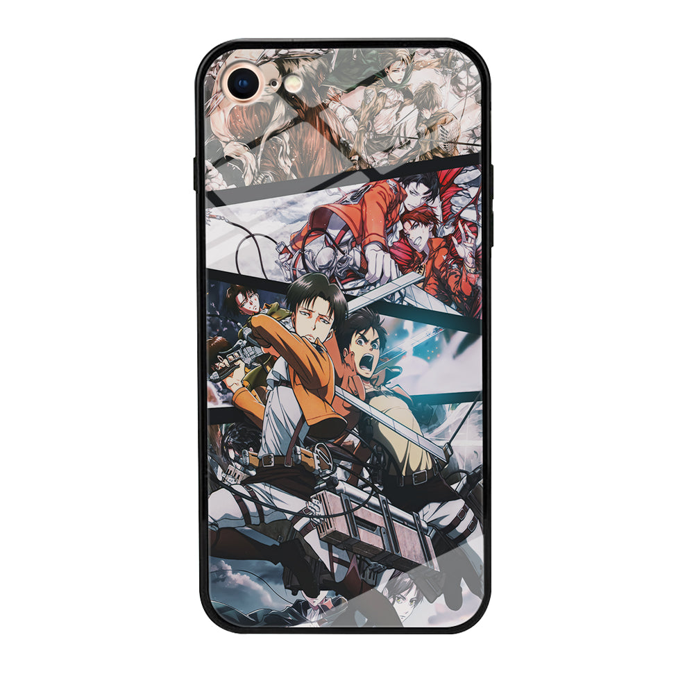 Levi Eren Collage iPhone 7 Case-Phone Case-Tempered Glass Case-Altracase