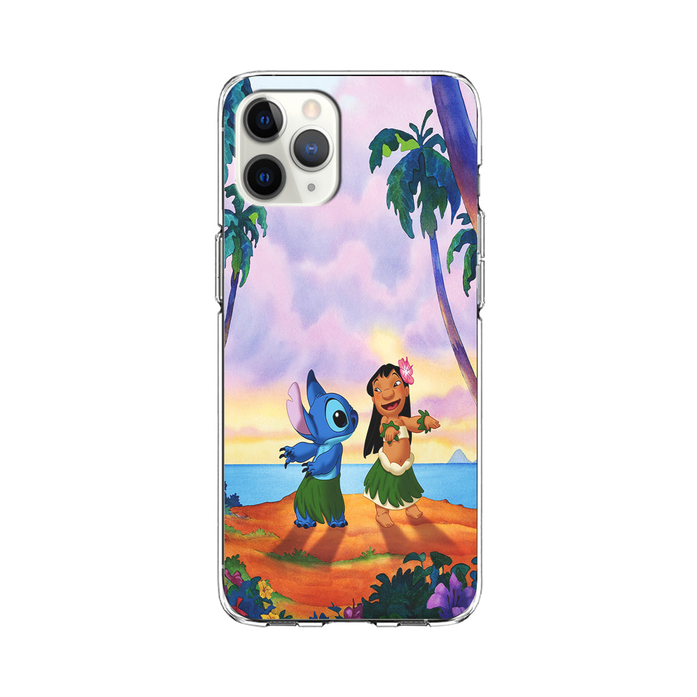 Lilo and Stitch Dancing iPhone 11 Pro Max Case-Phone Case-Clear Soft Case-Altracase