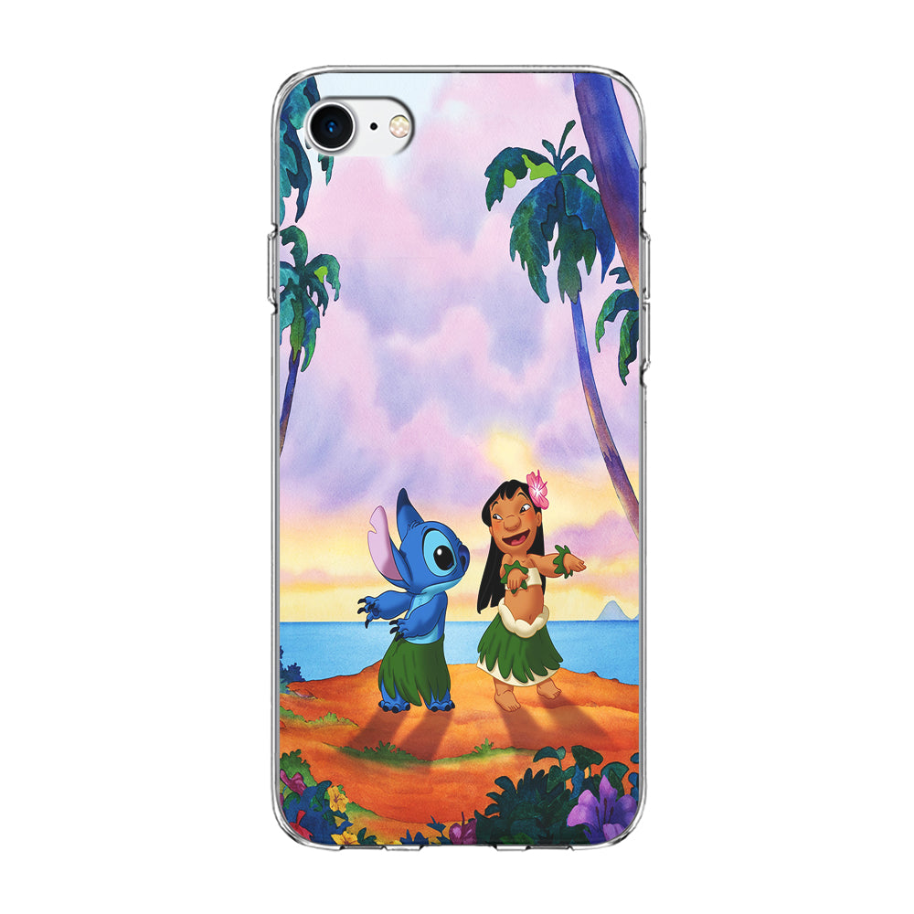 Lilo and Stitch Dancing iPhone 8 Case-Phone Case-Clear Soft Case-Altracase