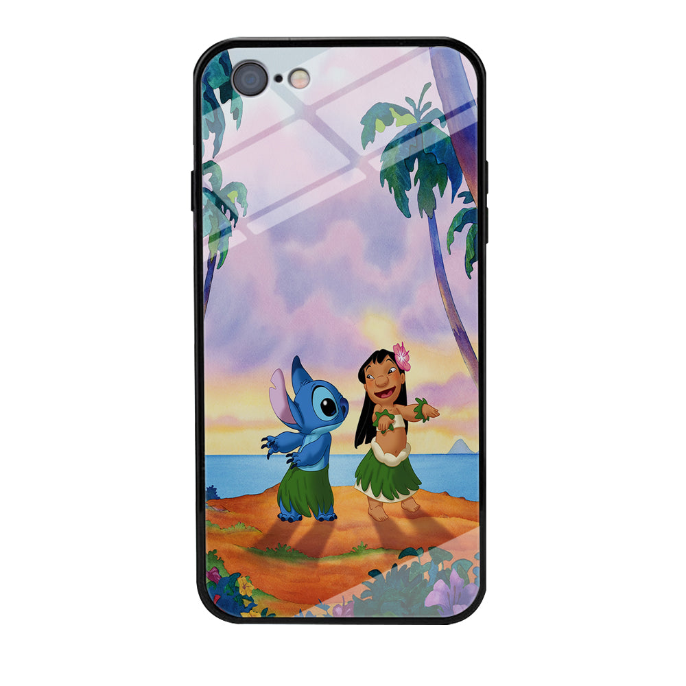 Lilo and Stitch Dancing iPhone 6 Plus | 6s Plus Case-Phone Case-Tempered Glass Case-Altracase