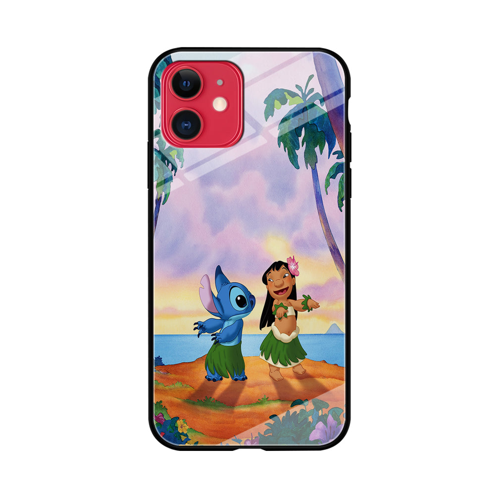 Lilo and Stitch Dancing iPhone 11 Case-Phone Case-Tempered Glass Case-Altracase