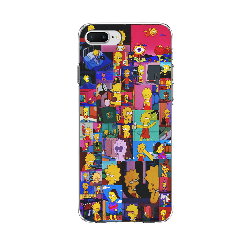 Lisa Simpson Aesthetic iPhone 8 Plus Case-Phone Case-Clear Soft Case-Altracase