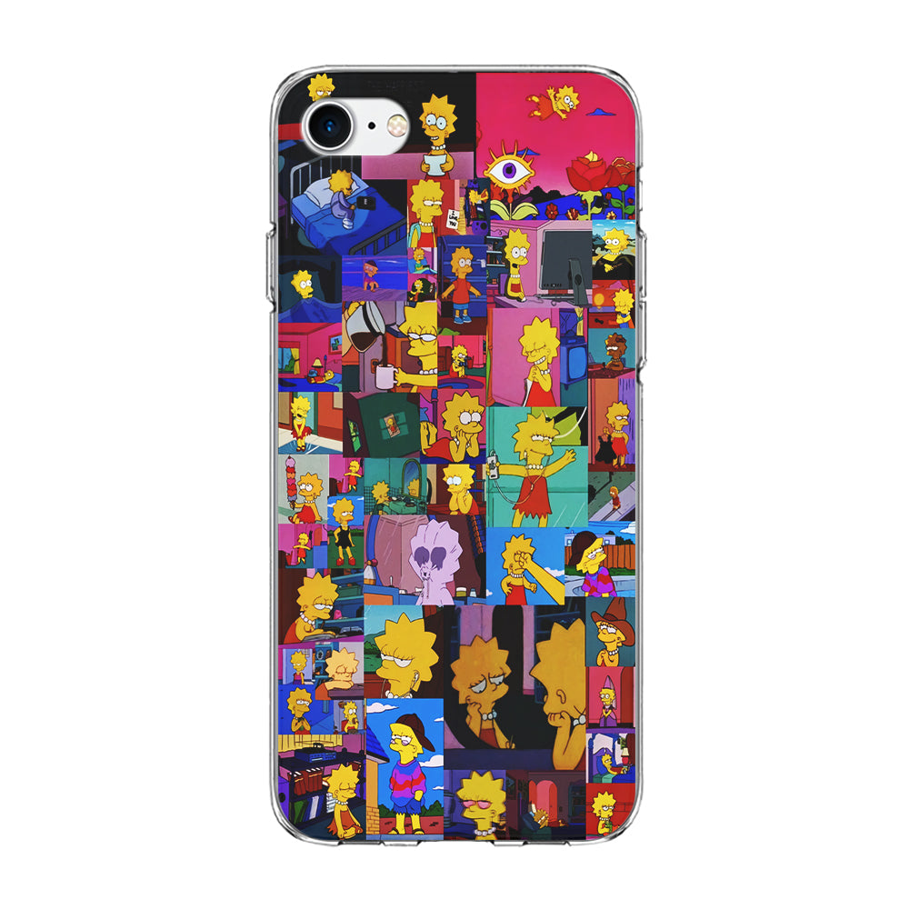 Lisa Simpson Aesthetic iPhone 7 Case-Phone Case-Clear Soft Case-Altracase