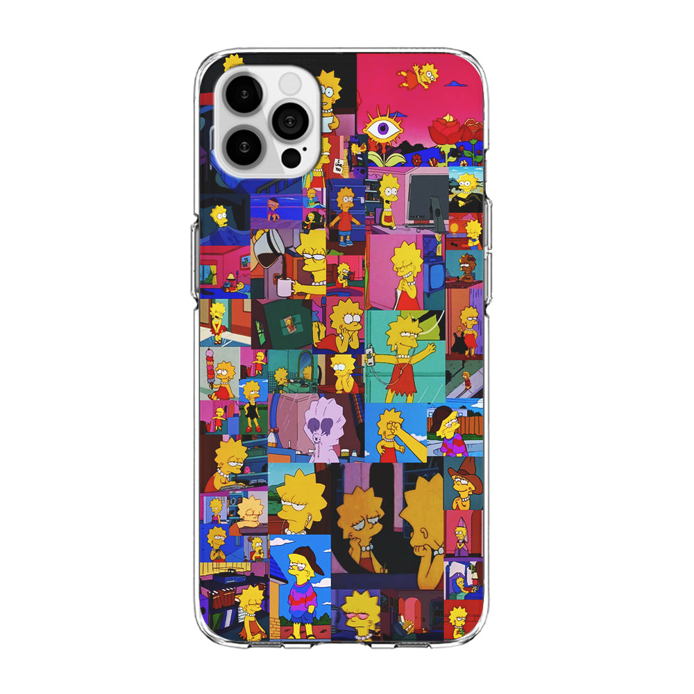 Lisa Simpson Aesthetic iPhone 15 Pro Case-Phone Case-Clear Soft Case-Altracase