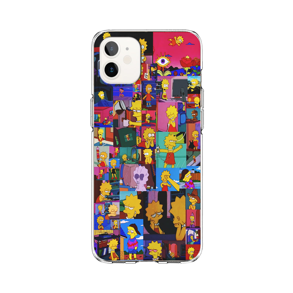 Lisa Simpson Aesthetic iPhone 12 Case-Phone Case-Clear Soft Case-Altracase
