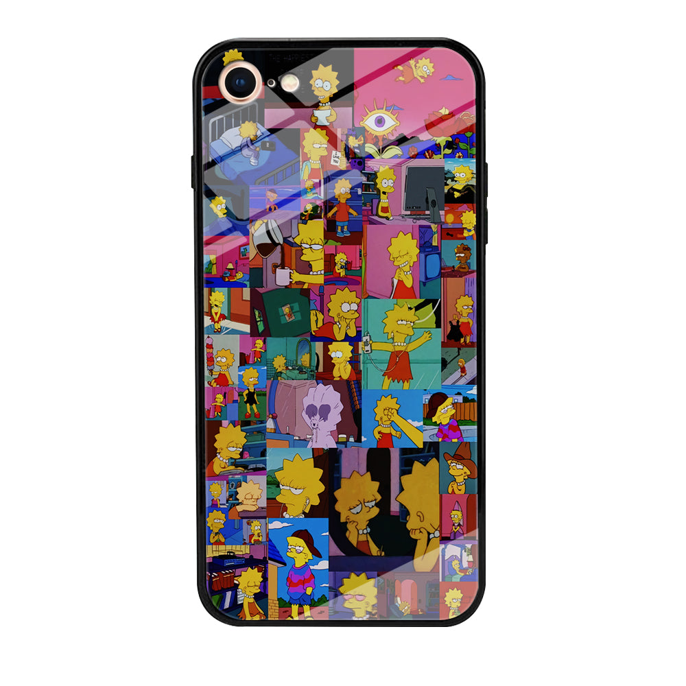 Lisa Simpson Aesthetic iPhone 7 Case-Phone Case-Tempered Glass Case-Altracase