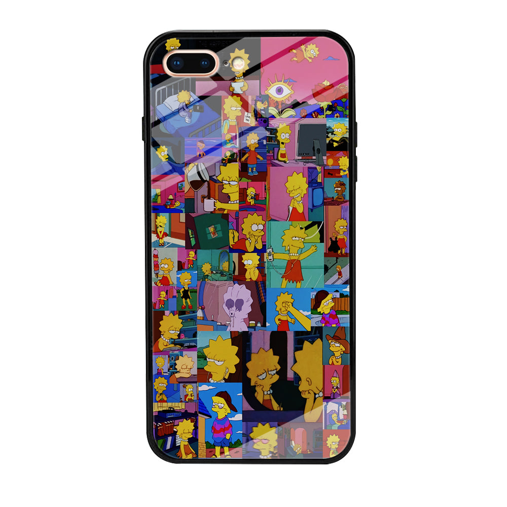 Lisa Simpson Aesthetic iPhone 7 Plus Case-Phone Case-Tempered Glass Case-Altracase