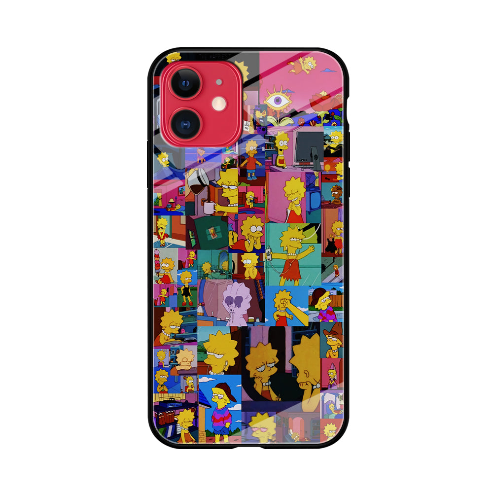 Lisa Simpson Aesthetic iPhone 11 Case-Phone Case-Tempered Glass Case-Altracase